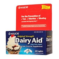 Major Pharmaceuticals Dairy Aid Lactase Enzyme 60 Caplets