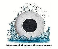Generic Waterproof Bluetooth Shower Speaker, Handsfree Mini Wireless Speaker for Car, Bedroom, Washroom, Kitchen, Beach (White)