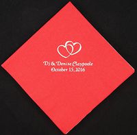 Lot Od 350 Beverage Napkins Wedding Napkins Custom Napkins Party Favors