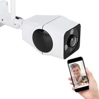 Wireless IP Surveillance Camera, 3MP WiFi Panoramic Fisheye Camera with 360 ° Fisheye Viewing Angle Night Vision 10 Meters Two-Way Audio Motion Detection Image Memory Up to 128GB