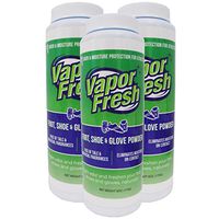 Vapor Fresh Foot Shoe and Glove Powder - All Natural Shoe Deodorizer - Powerful Foot Odor Eliminator for Stinky Feet - 6 Ounces (3 Pack)