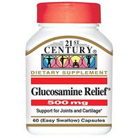 21st Century Glucosamine Relief 500mg - 60 Capsules, Pack of 6