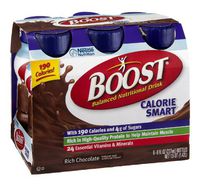 Boost Calorie Smart Balanced Nutritional Drink Rich Chocolate , 6 PK (Pack of 4)