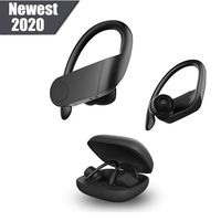 Wireless Headphones True Wireless Bluetooth 5.0 Sports Earbuds, Waterproof Stereo HiFi Sound with Mic & Charging Case for Running/Working Out (Black)