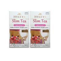 Hyley's Pomegranate Slim Tea 25 Foil Envelopes PACK OF 2