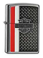Zippo H-D Diamond Plate Lighter, Street Chrome