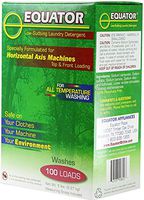 Equator HED 2841 HE Detergent, High Efficiency concentrated detergent for front loaders, Sufficient for 100 loads, One Box of 5 lb (100 loads)