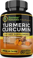 Turmeric Curcumin Supplement Capsules with Bioperine 1950 mg Serving Supports Joint Health Pain Relief Anti Inflammatory Antioxidant All Natural Non-GMO 60 Capsules 100% Money Back Guarantee!