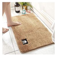 GHHZZQ Bathtub Mat Absorbent Non-Slip Quick Drying Superfine Fiber Bathroom Rugs Foot Pad Household, 3 Colors, 0.7 cm Thick, 3 Sizes (Color : A, Size : 50x80cm)
