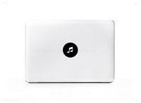 Music Note Symbol Icon Sticker Decal for For MacBook Pro, PC, Laptop, Window, Car, or Wall
