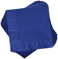 Creative Converting Paper Napkins, 3-Ply Luncheon Size, Navy Color, 50-Count Packages (Pack of 5)