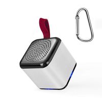 LMAYMM Mini Bluetooth Speaker, Mobile Smart Microphone Mini Speaker TWS Speaker, Suitable for Family Outdoor Travel Camping,White