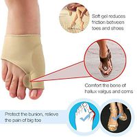 Yeefant Hallux Valgus Correction, 2 Pairs Best Item Healthy Leg Recommended Thumb Valgus Foot Toe Separator Relief Corrector Pad Bunion Protector for Men & Women