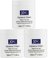 3 x 500ml XBC Aqueous Cream Emollient Large Tub Relief for Dry Skin by Xpel Body Care