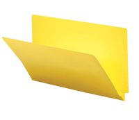 Smead End Tab File Folder, Shelf-Master Reinforced Straight-Cut Tab, Legal Size, Yellow, 100 per Box (28910)