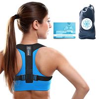 Sports Laboratory Posture Corrector PRO+ Comfortable Posture Brace for Slouching & Hunching, Adjustable Clavicle Support Brace for Men & Women (Small (27-35 inch))