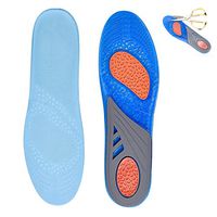 GEL Sports Insoles, Unisex-adult inserts with Best buffer and Shock Absorption, Relieve Foot Pain and Fasciitis (7.5 US-14 US)