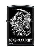 Zippo SOA Grim Reaper Black Matte Pocket Lighter