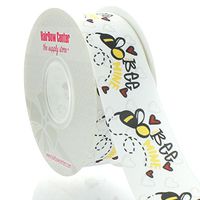 1.5" Bee Mine Grosgrain Ribbon 25yd