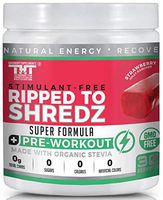 Ripped to Shredz Preworkout Drink for Hardcore Improvement & Performance.Boosts Energy,Motivation,Builds Muscle, Promotes Muscle Recovery,for Men and Women (30 Serving, Strawberry Jolly Rancher)