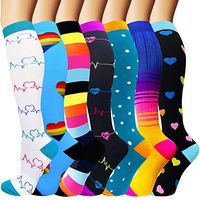 Compression Socks for Women and Men(20-30 mmHg) - Best Medical for Running, Athletic, Nurses, Pregnancy, Flight, Travel, Circulation & Recovery (Assorted, S/M)