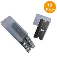 Utility Razor Scraper Blades Single Edge Industrial Razor Blades SK5 Steel in Convenient Storage Box 10 Pack