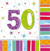 Napkins Radiant Birthday 50/16