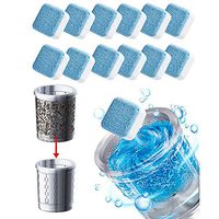 10 Pieces Solid Washing Machine Cleaner, Effervescent Tablet Washer Cleaner, Washing Machine Deep Cleaning Tab