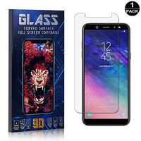 Screen Protector Compatible with Galaxy A6 2018, UNEXTATI Premium HD Anti Scratch Anti Fingerprint Tempered Glass Screen Protector Film for Samsung Galaxy A6 2018, 1 Pack