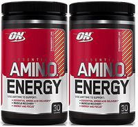 Optimum Nutrition Essential Amino Energy, Pack of Two 30 Servings (Strawberry Lime 2 x 30 Servings)