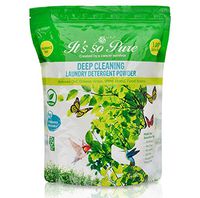It’s So Pure All Natural Laundry Detergent Powder – Deep Cleaning, Removes Dirt, Grease, Stains – Non-Toxic, Vegan, Fragrance Free Laundry for Sensitive Skin, HE Compatible (100 Loads)