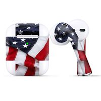 Protective Skin Wrap for Apple AirPods, Vinyl Sticker Cover Decal, US Flag USA America