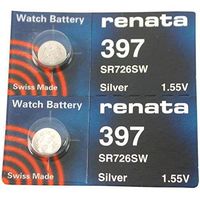 Renata 397 Button Cell watch battery, 2 Batteries