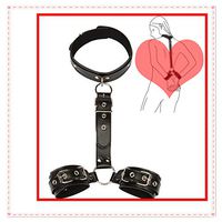 Yoga Strap,Yoga Stretch Strap, Nonelastic Leather Stretch Strap for Physical Therapy, Pilates, Dance and Gymnastics - Black