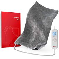 Vremi Extra Large Heating Pad - 20 x 24 Inches, Washable Plush Cover, Digital Thermometer with Auto Shut-Off - Perfect for Back Pain, Cramps and Muscle Soreness