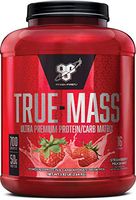BSN TRUE-MASS Weight Gainer, Muscle Mass Gainer Protein Powder, Strawberry Milkshake, 5.82 Pound