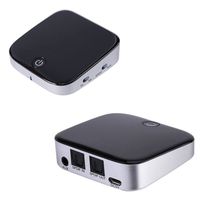 4.1 Receiver/Sender/Transmitter Wireless 3.5mm Audio Optical in Out Adapter Pair 2 at Once for TV/Headphones/Speakers/Car Sound System