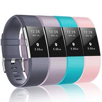 ZEROFIRE Compatible for Fitbit Charge 2 Bands, Adjustable Sport Wrist Bands Strap for Fitbit Charge 2, Women, Men, Pack of 4