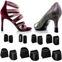 Heel Hunks Black 7 Sizes 7 Pair Set Heel Protectors Replacement Tip Caps for High Heel Shoes and Stiletto - Anti-Slip and for Grass - (Pack of 7)