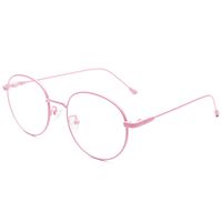 Livho Blue Light Blocking Glasses Anti Glare UV Filter Retro Round Ultra Lightweight Computer Gaming Glasses - LI1632 (Matte Pink,Transparent lens)