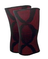 KXP Compression Support Breathable Nylon Knee Braces One Pair claret XL