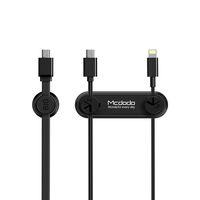 Mcdodo Cable Clips Holder Magnetic Cord Organizer Multipurpose Management System for Power Wires,Charging Cables,USB Cords,Audio Cables,Headphones Wires