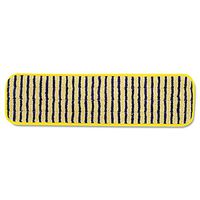 RUBBERMAIDCOMMERCIAL Q810YEL Microfiber Scrubber Pad, Vertical Polyprolene Stripes, 18", Yellow, 6/Carton