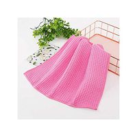 PANSHANYAO 30X30cm Microfiber Waffle Weave Cloth Kitchen Towel Rag for Home Absorbent Dishcloth Car Glass Foor Cleaning Cloth,Red