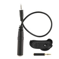 3.5mm to 6.35mm Female 1/4" to 1/8" Male Cable /3.5 mm Adapter & Hot Shoe Mount, Pack for Alvoxcon TG2 Wireless Lavalier Mic