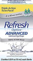 Refresh Optive Lubricant Eye Drops Advanced - 0.33 fl oz twin pack by Refresh