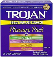 Trojan Condom Pleasure Pack Lubricated, 36 Count