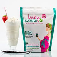 Prenatal Vitamin Supplement Shake - Baby Booster Tahitian Vanilla - 1lb bag - OBGYN Approved - All Natural - Tastes Great - Vegetarian DHA - High Protein - Folic Acid - B6 - Great for Morning Sickness