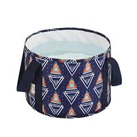 Foot Bath Tub Collapsible Portable with Handle Soak Spa Basin Multifunctional Water Bucket for Traveling Outdoor Camping Home Picnic Fishing Washing (Blue)