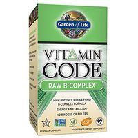 Garden of Life B Vitamin - Vitamin Code Raw B Complex Whole Food Supplement, Vegan, 60 Capsules